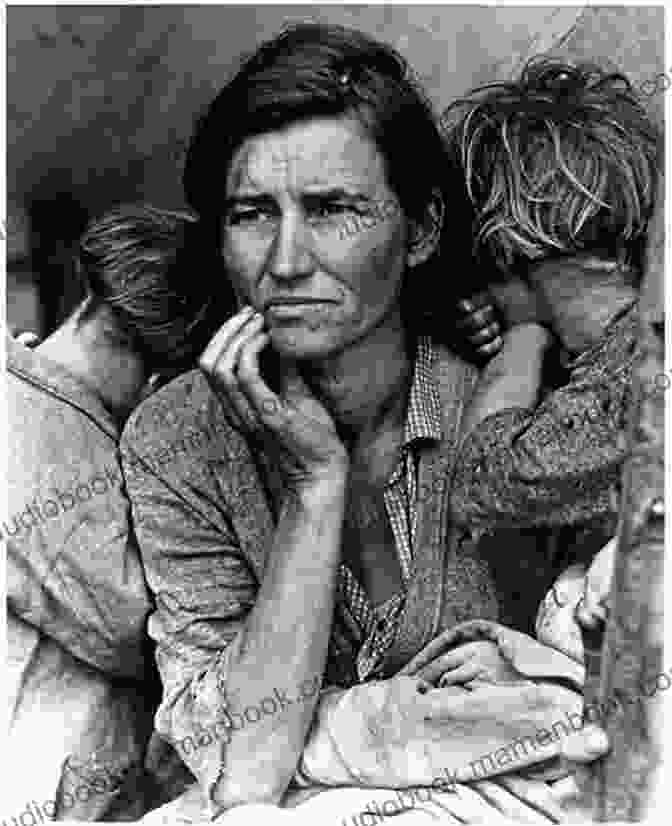 A Black And White Photograph Of A Family Huddled Together During The Great Depression, Their Faces Etched With Resilience And Determination. The Whittlin Stick: Family Together In The Great Depression