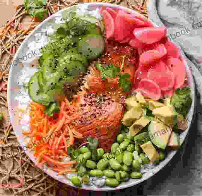 A Colorful Poke Bowl With Fresh Tuna, Salmon, Avocado, Cucumber, And Edamame On A Bed Of Sushi Rice Poke: Hawaiian Inspired Sushi Bowls Guy Jackson