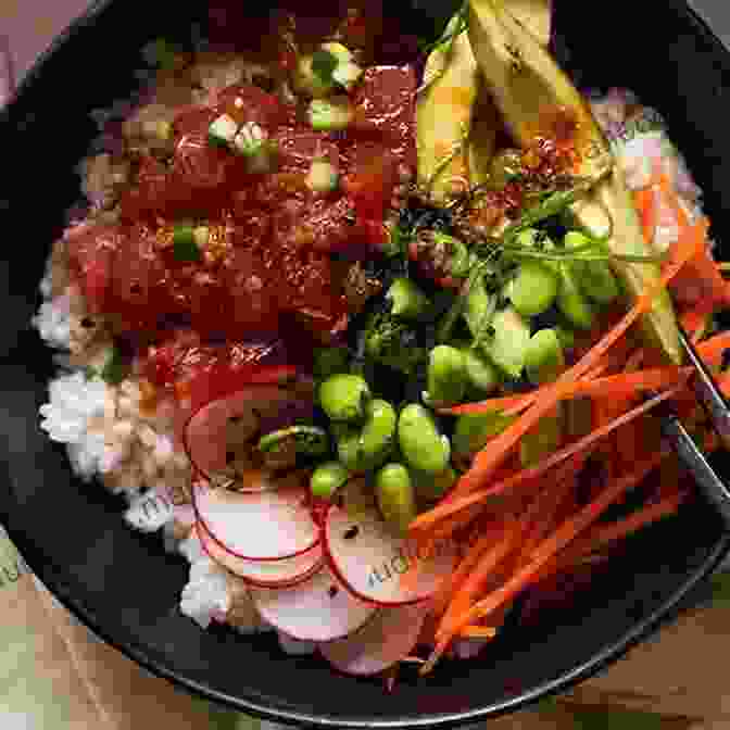 A Poke Bowl With Sushi Rice, Tuna, Salmon, Avocado, Cucumber, And Edamame Poke: Hawaiian Inspired Sushi Bowls Guy Jackson