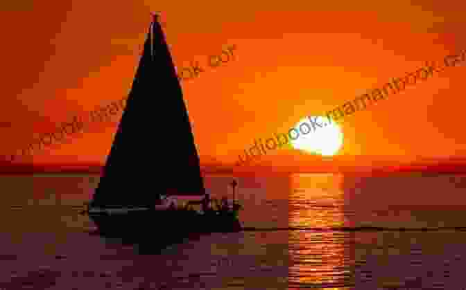 A Sailboat Sails Into A Vibrant Sunset On Lake Huron, With The Sky Ablaze With Oranges And Purples. The Sail (Great Lakes Saga 2)