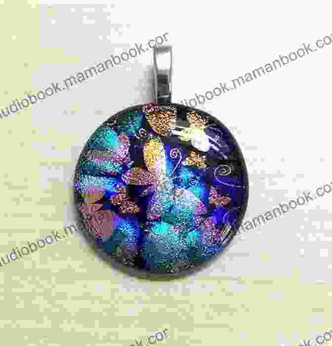 A Vibrant Fused Glass Pendant Featuring A Swirling Pattern Of Colors FUSED GLASS PENDANTS: A Beginner S Guide On The Art Of Fusing And Creating Beautiful Pendants