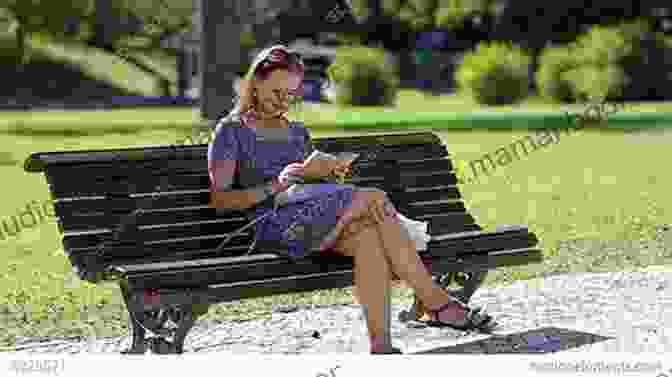 A Young Woman Sitting On A Bench In A Park, Reading A Book. April: A Jessica Daniel Short Story