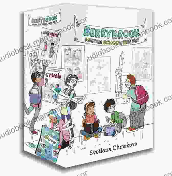 An Image Of The Cover Of The Book Berrybrook Middle School Shorts By Svetlana Chmakova, Featuring A Group Of Diverse Middle Schoolers In Various Poses And Expressions, Set Against A Colorful Background. Berrybrook Middle School Shorts #2 Svetlana Chmakova