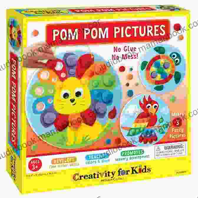 Colorful Pom Poms Crafting Fun For Kids Of All Ages: Pipe Cleaners Paint Pom Poms Galore Yarn String A Whole Lot More