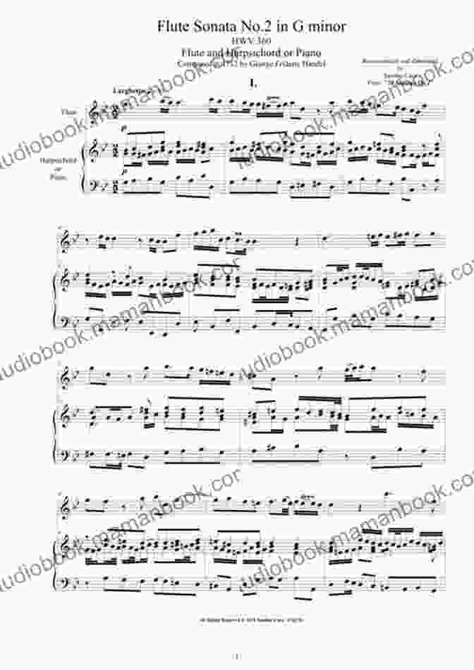 George Frideric Handel Sonata In G Minor, HWV 360 Classical Repertoire For Flute Volume One