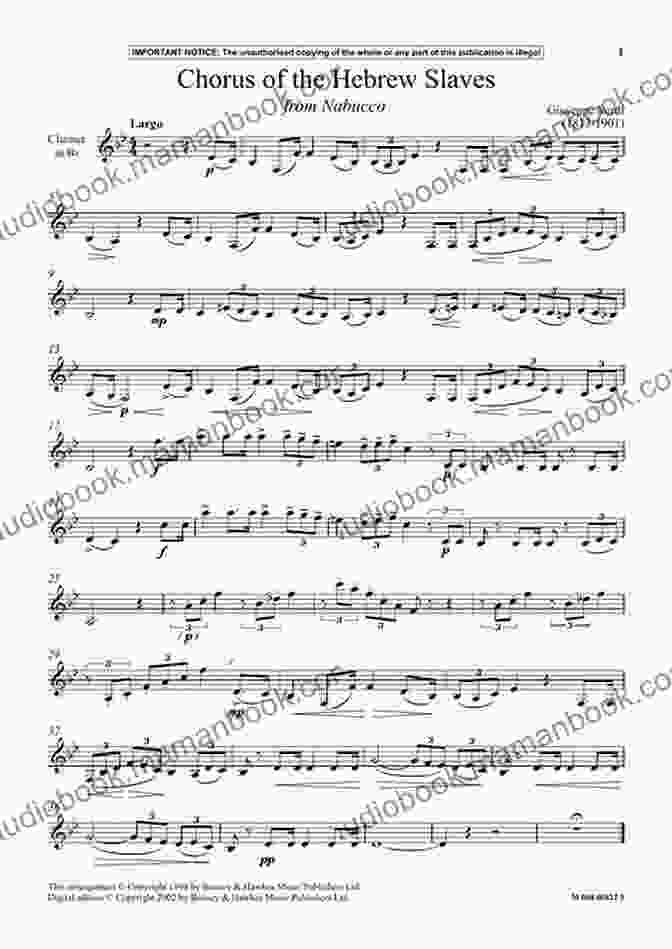 Image Of Chorus Of The Hebrew Slaves Easy Violin Sheet Music Chorus Of The Hebrew Slaves Verdi Easy Violin Sheet Music
