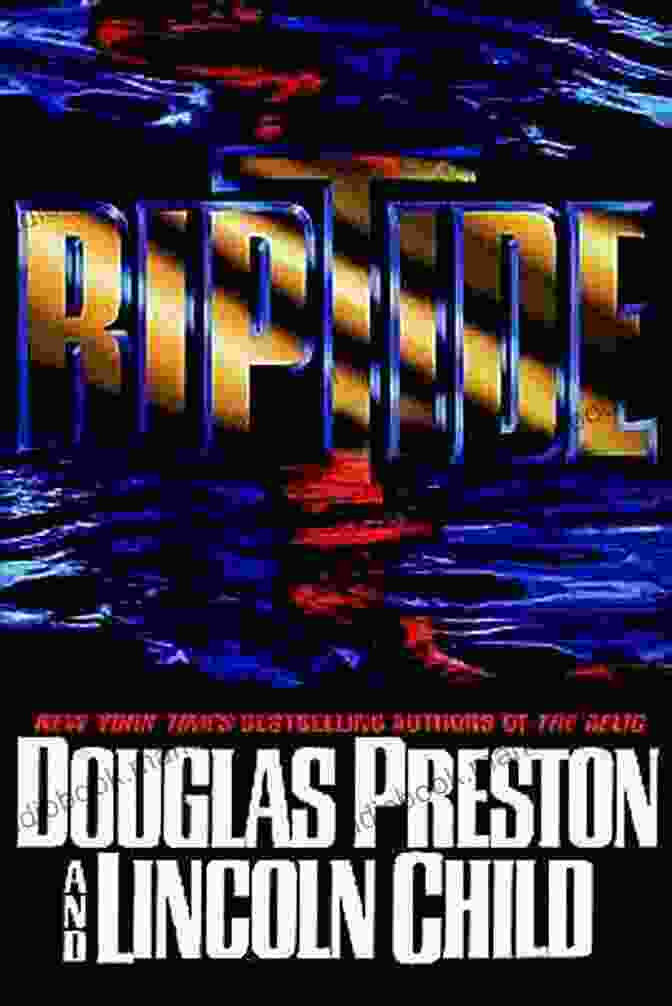 Riptide Book Cover By Douglas Preston, Featuring A Dark And Mysterious Desert Landscape With A Woman's Body Lying In A Bathtub Riptide Douglas Preston